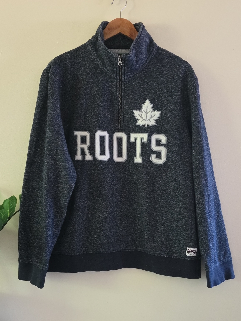ROOTS Heathered Halp Zip Pull Over - Unisex XL